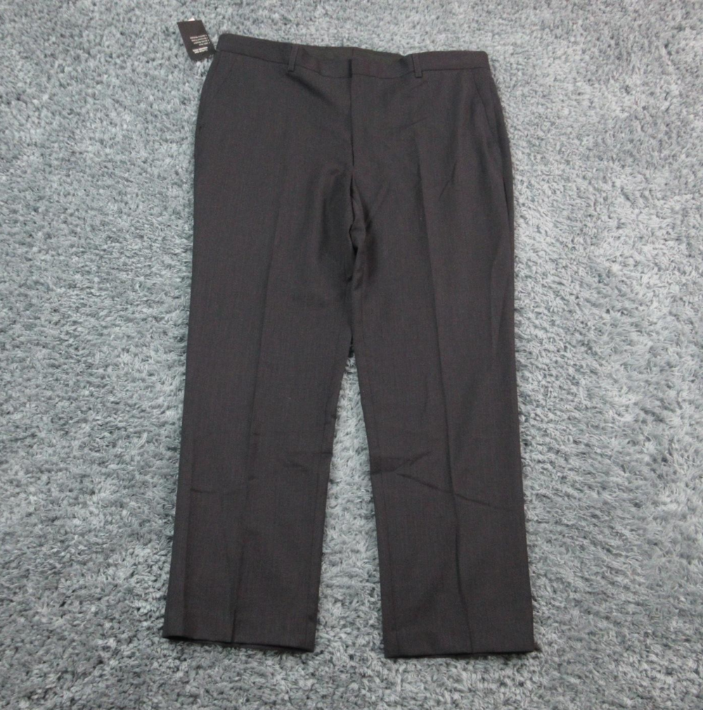 Jos A Bank Traveler Pants Mens 38x30 Black Washable Wool Tailored 39x30* NWT
